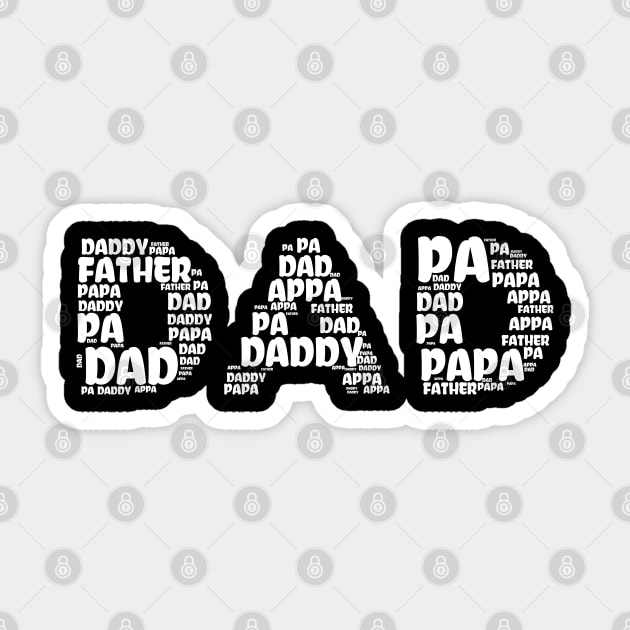 Dad Sticker by MZeeDesigns